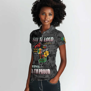 I'm Black and I'm Proud - Personalized African Women Polo Shirt