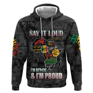 I'm Black and I'm Proud - Personalized African Zip Hoodie