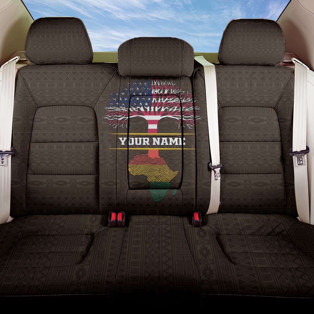 African Roots Design - Custom Personalized Back Car Seat Cover