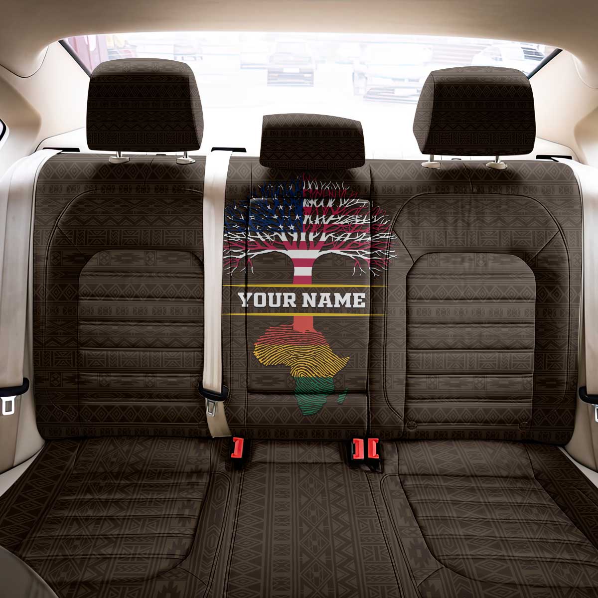 African Roots Design - Custom Personalized Back Car Seat Cover