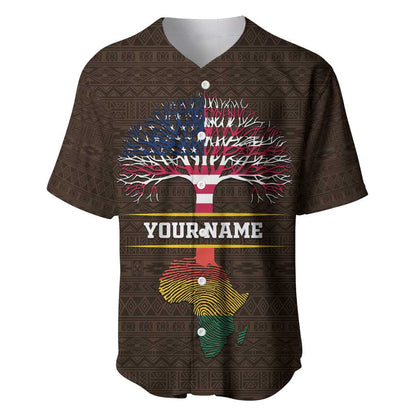 African Roots Design - Custom Personalized Baseball Jersey