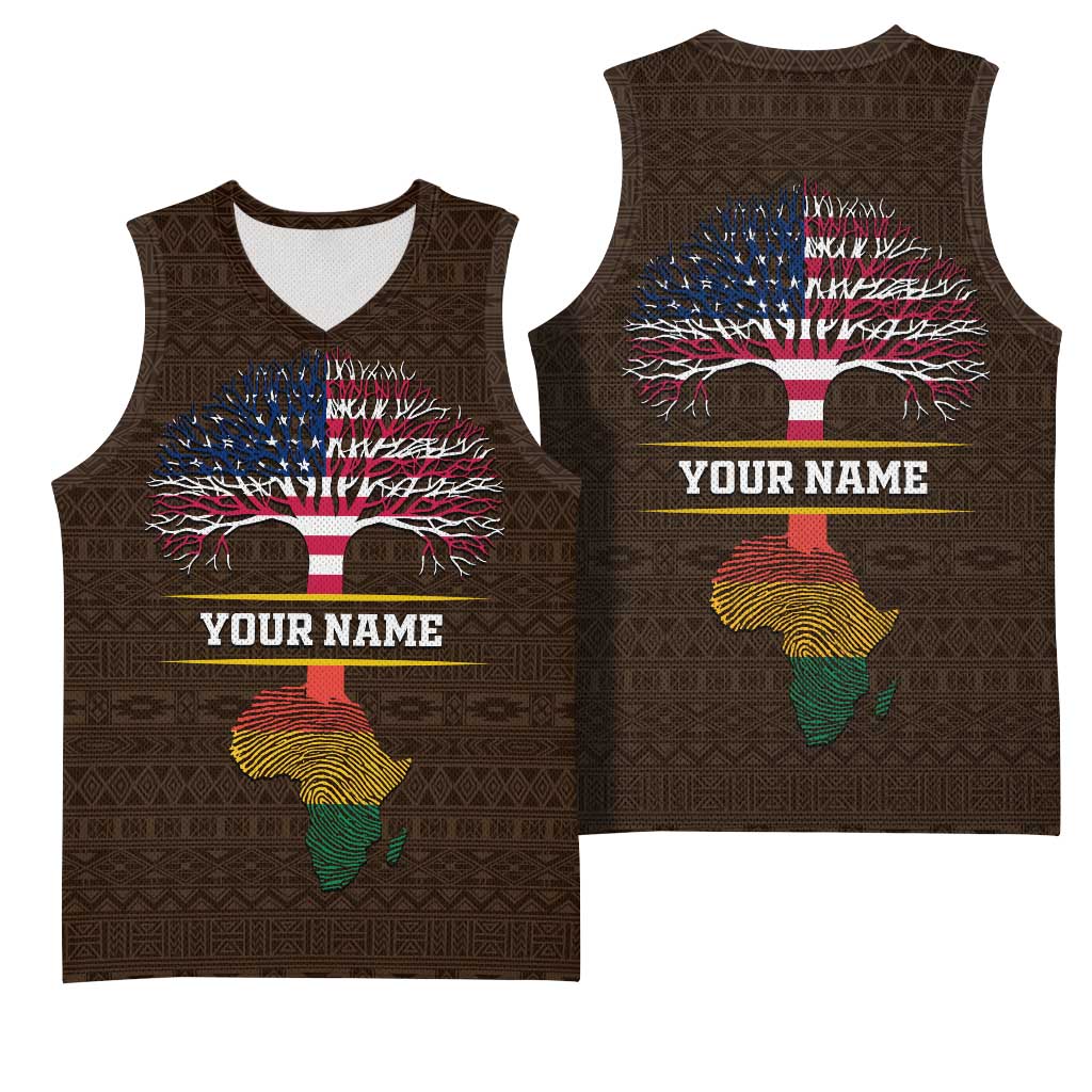 African Roots Design - Custom Personalized Basketball Jersey DT02