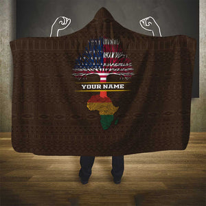 African Roots Design - Custom Personalized Hooded Blanket