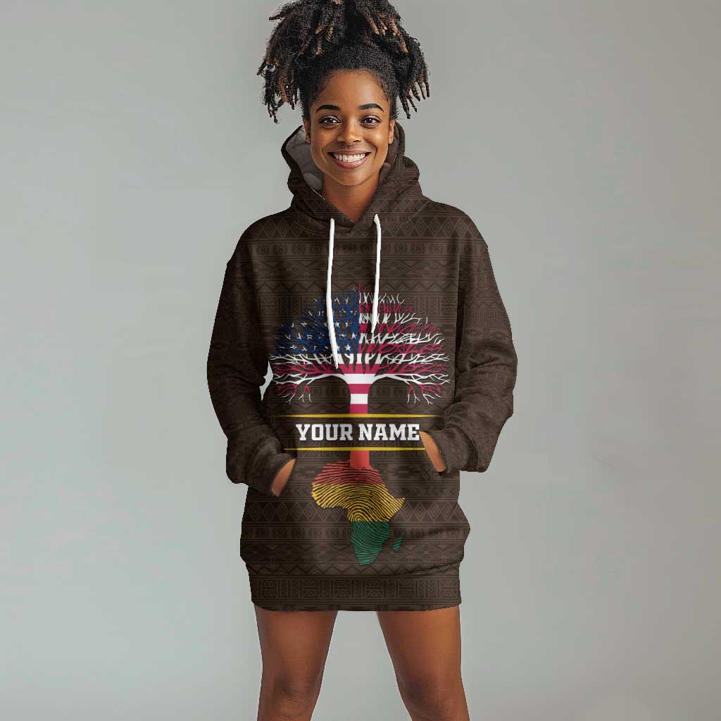 African Roots Design - Custom Personalized Hoodie Dress