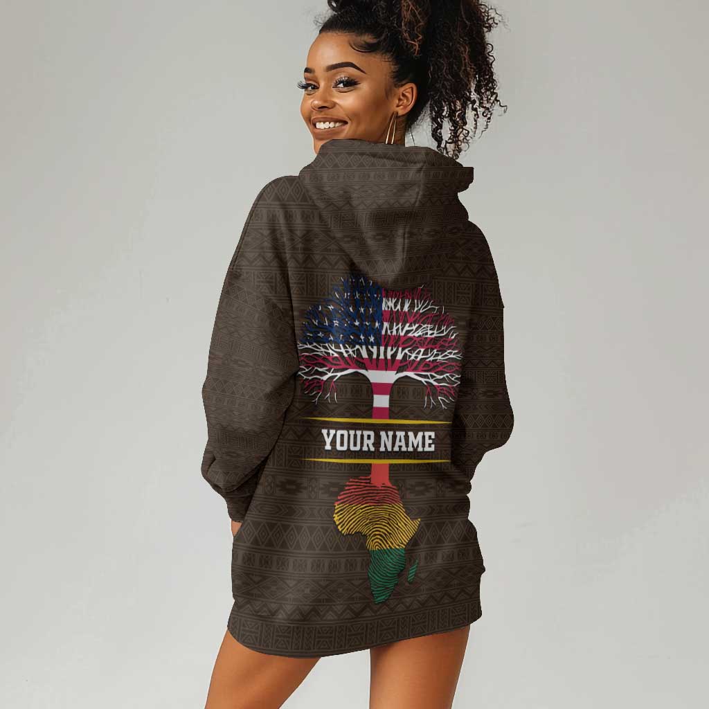 African Roots Design - Custom Personalized Hoodie Dress