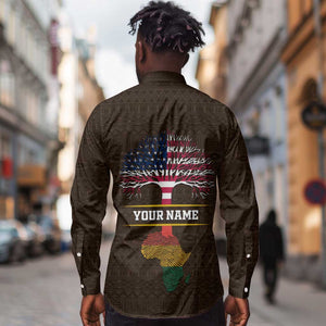 African Roots Design - Custom Personalized Long Sleeve Button Shirt