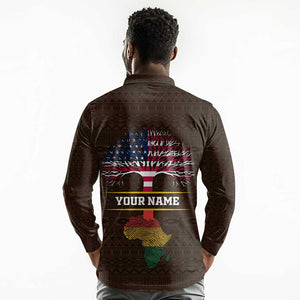 African Roots Design - Custom Personalized Long Sleeve Polo Shirt