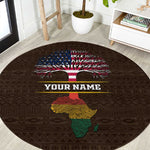 African Roots Design - Custom Personalized Round Carpet