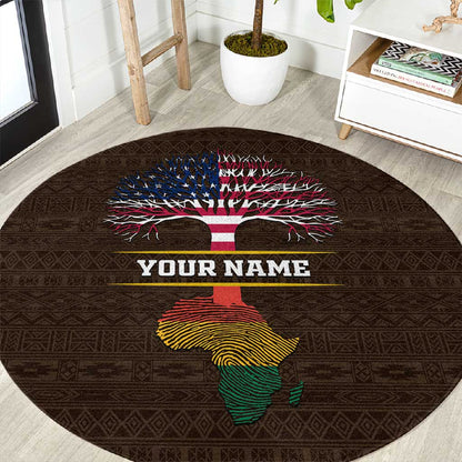 African Roots Design - Custom Personalized Round Carpet