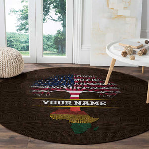 African Roots Design - Custom Personalized Round Carpet