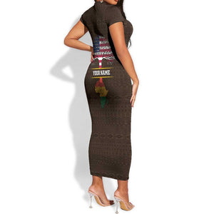 African Roots Design - Custom Personalized Short Sleeve Bodycon Dress