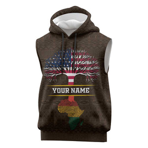 African Roots Design - Custom Personalized Sleeveless Hoodie - African Pride