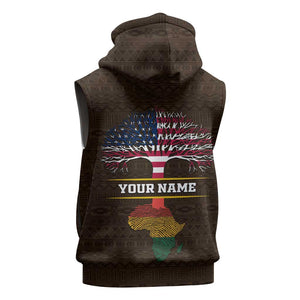 African Roots Design - Custom Personalized Sleeveless Hoodie - African Pride