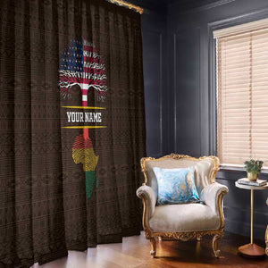 African Roots Design - Custom Personalized Window Curtain