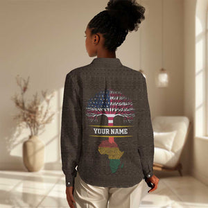 African Roots Design - Custom Personalized Women Casual Shirt