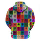 Multi Color Adinkra Symbols Hoodie African Adrinkra