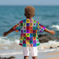 Multi Color Adinkra Symbols Kid Hawaiian Shirt African Adrinkra