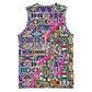 African Ndebele Pattern Basketball Jersey DT02