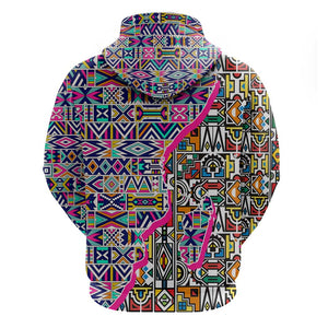 African Ndebele Pattern Hoodie