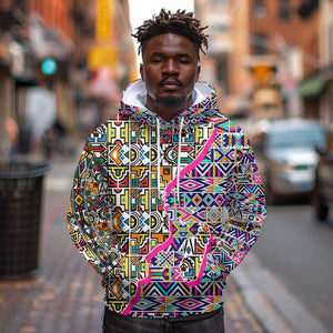 African Ndebele Pattern Hoodie