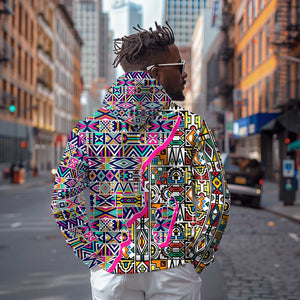 African Ndebele Pattern Hoodie