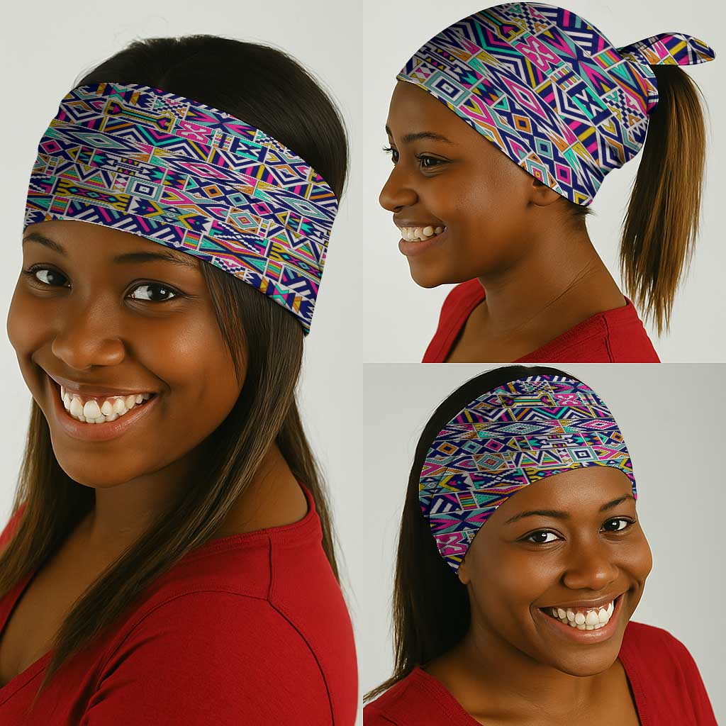 African Ndebele Pattern Neck Gaiter DT02