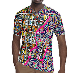 African Ndebele Pattern Rugby Jersey