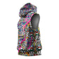 African Ndebele Pattern Sleeveless Hoodie - African Pride