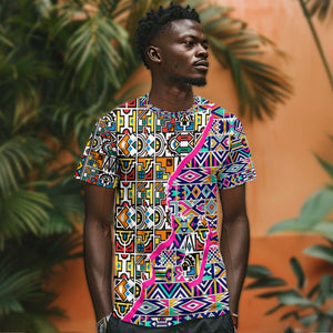 African Ndebele Pattern T shirt