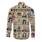 All My Heroes Have FBI Files Long Sleeve Button Shirt Civil Rights Leaders