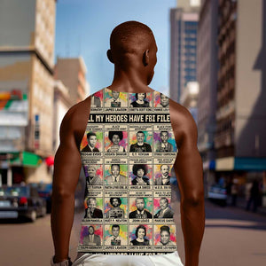 All My Heroes Have FBI Files Men Tank Top Civil Rights Leaders