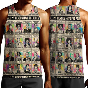 All My Heroes Have FBI Files Men Tank Top Civil Rights Leaders