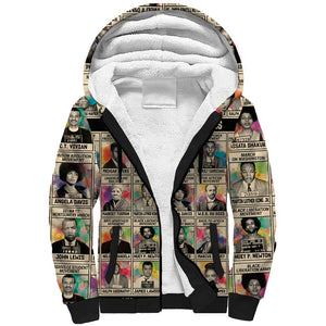 All My Heroes Have FBI Files Sherpa Hoodie Civil Rights Leaders