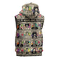 All My Heroes Have FBI Files Sleeveless Zip Hoodie Civil Rights Leaders - African Pride