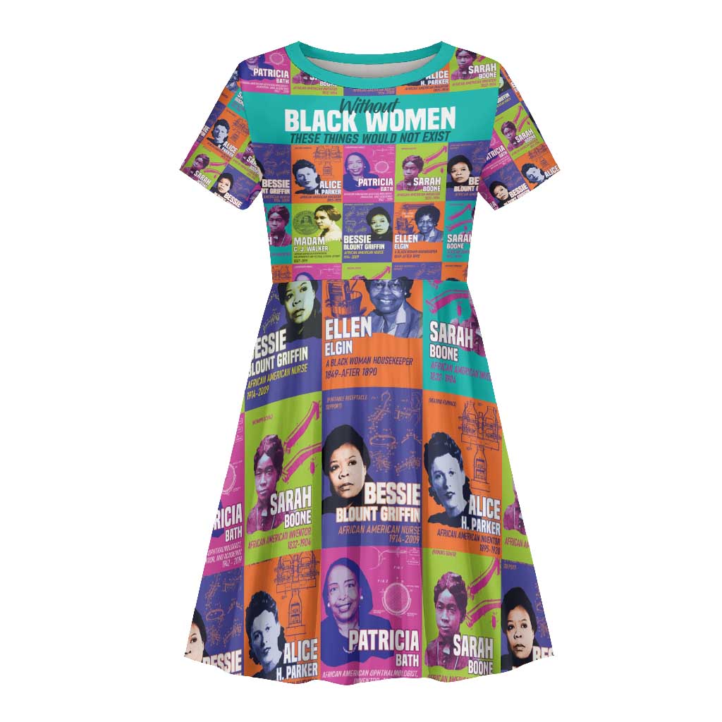 African Women Inventors Kid Short Sleeve Dress Without Black Women These Things Would Not Exist