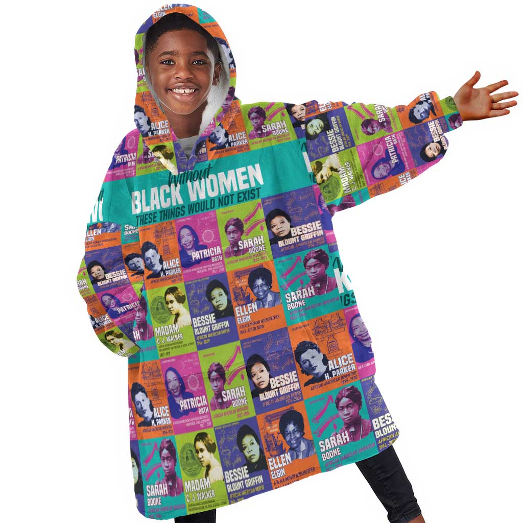 African Women Inventors KId Wearable Blanket Hoodie Without Black Women These Things Would Not Exist