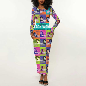 African Women Inventors Long Sleeve Bodycon Dress Without Black Women These Things Would Not Exist