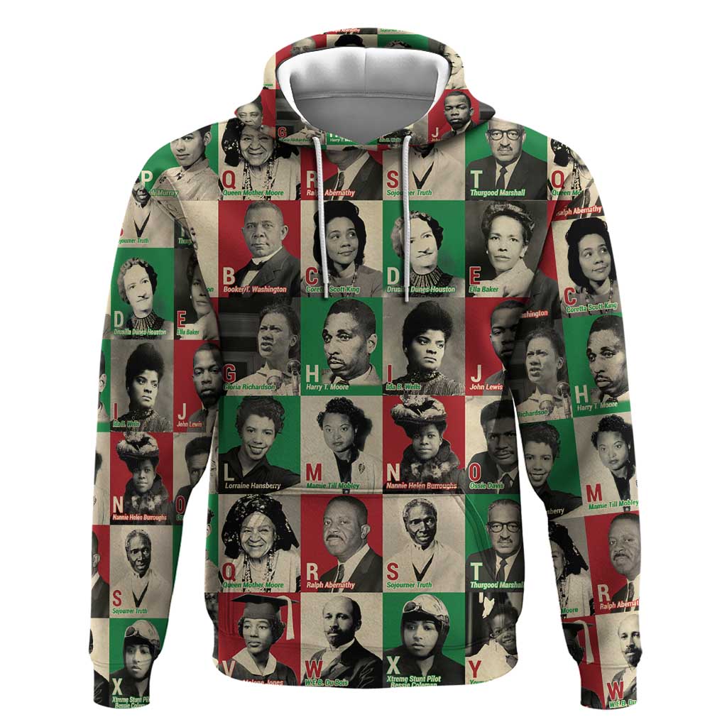 A To Z Of Black Heroes Hoodie Civil Rights Leaders