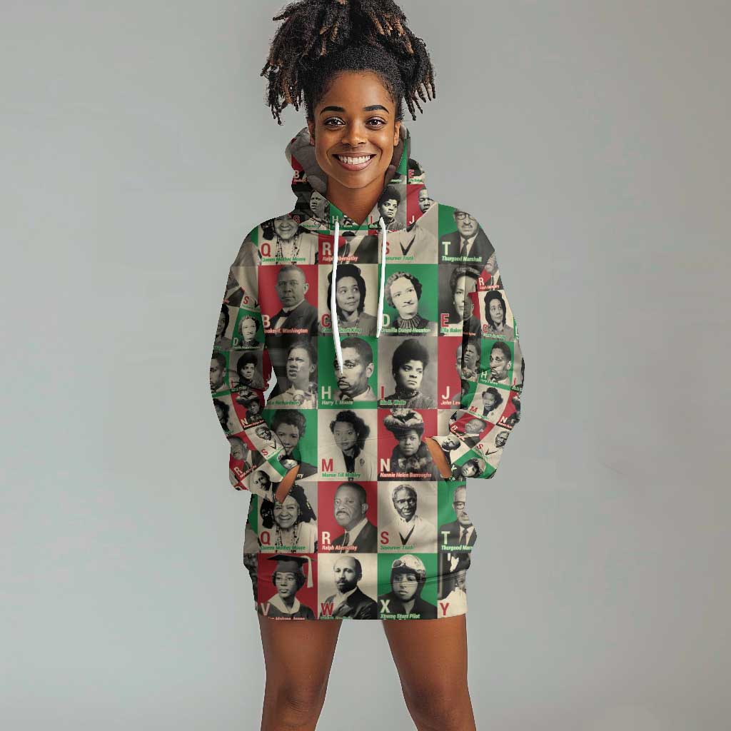 A To Z Of Black Heroes Hoodie Dress Civil Rights Leaders