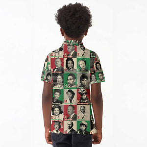 A To Z Of Black Heroes Kid Polo Shirt Civil Rights Leaders