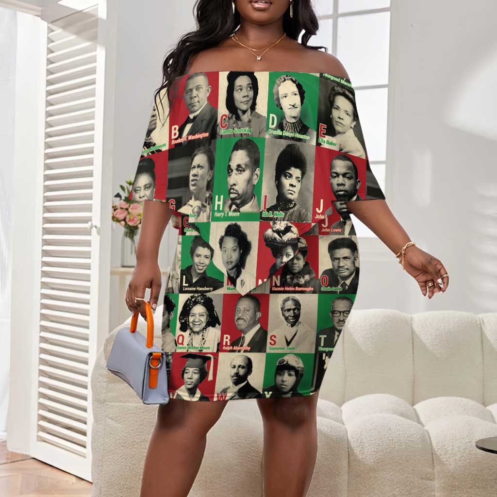 A To Z Of Black Heroes Off Shoulder Short Dress Civil Rights Leaders