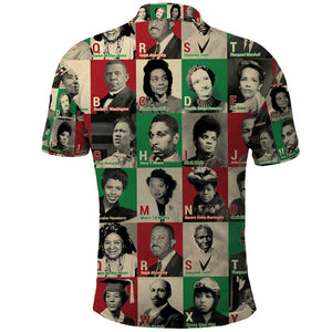 A To Z Of Black Heroes Polo Shirt Civil Rights Leaders