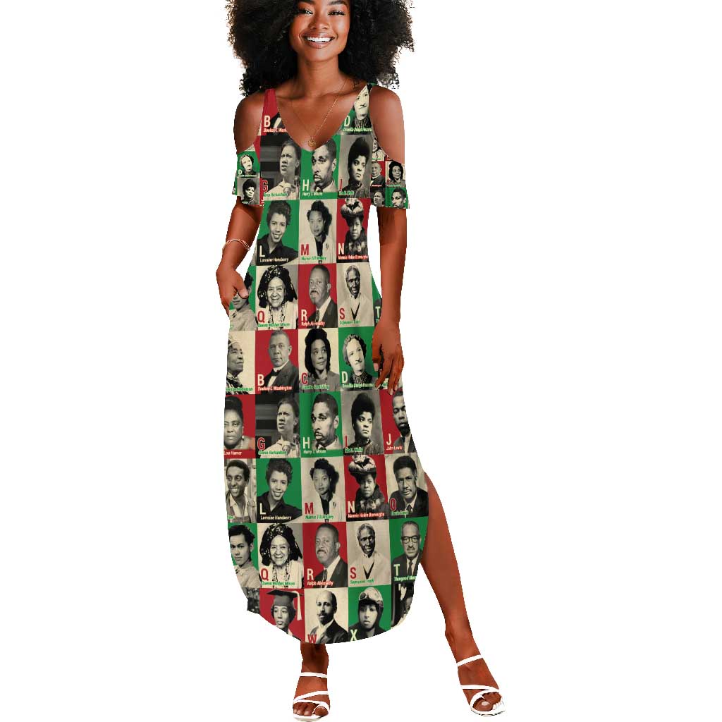 A To Z Of Black Heroes Summer Maxi Dress Civil Rights Leaders