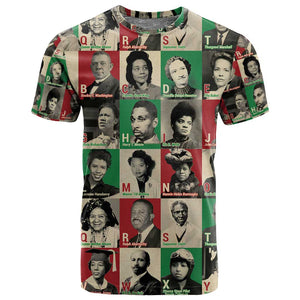 A To Z Of Black Heroes T shirt Civil Rights Leaders