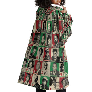 A To Z Of Black Heroes Wearable Blanket Hoodie Civil Rights Leaders