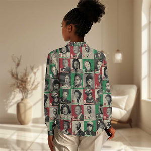 A To Z Of Black Heroes Women Casual Shirt Civil Rights Leaders