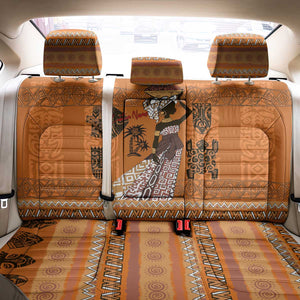 Personalized Beautiful Woman African Back Car Seat Cover