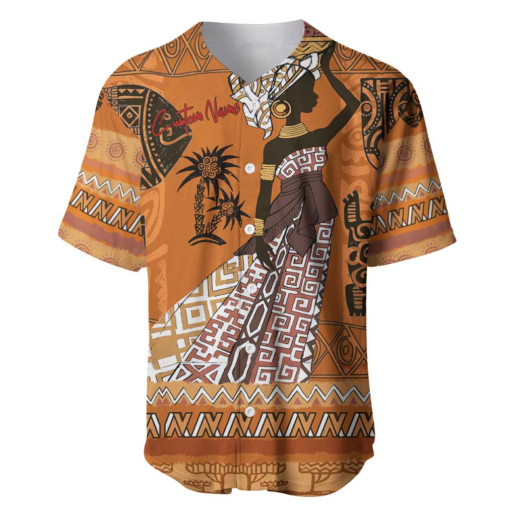 Personalized Beautiful Woman African Baseball Jersey