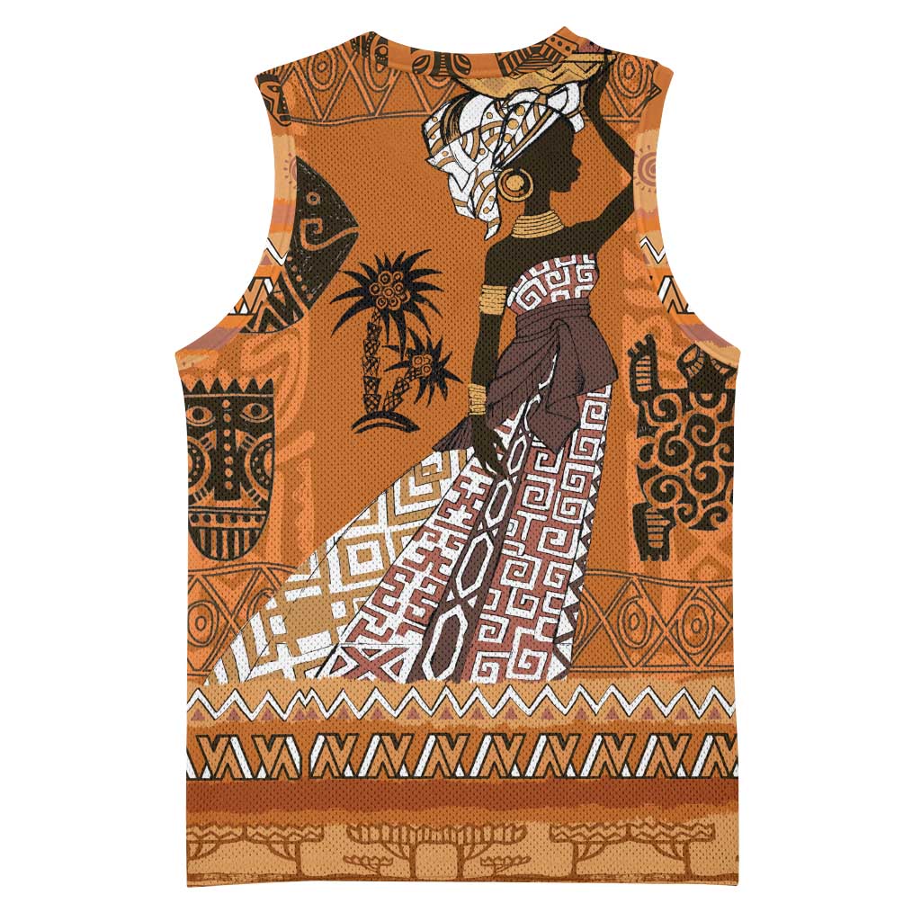 Personalized Beautiful Woman African Basketball Jersey DT02
