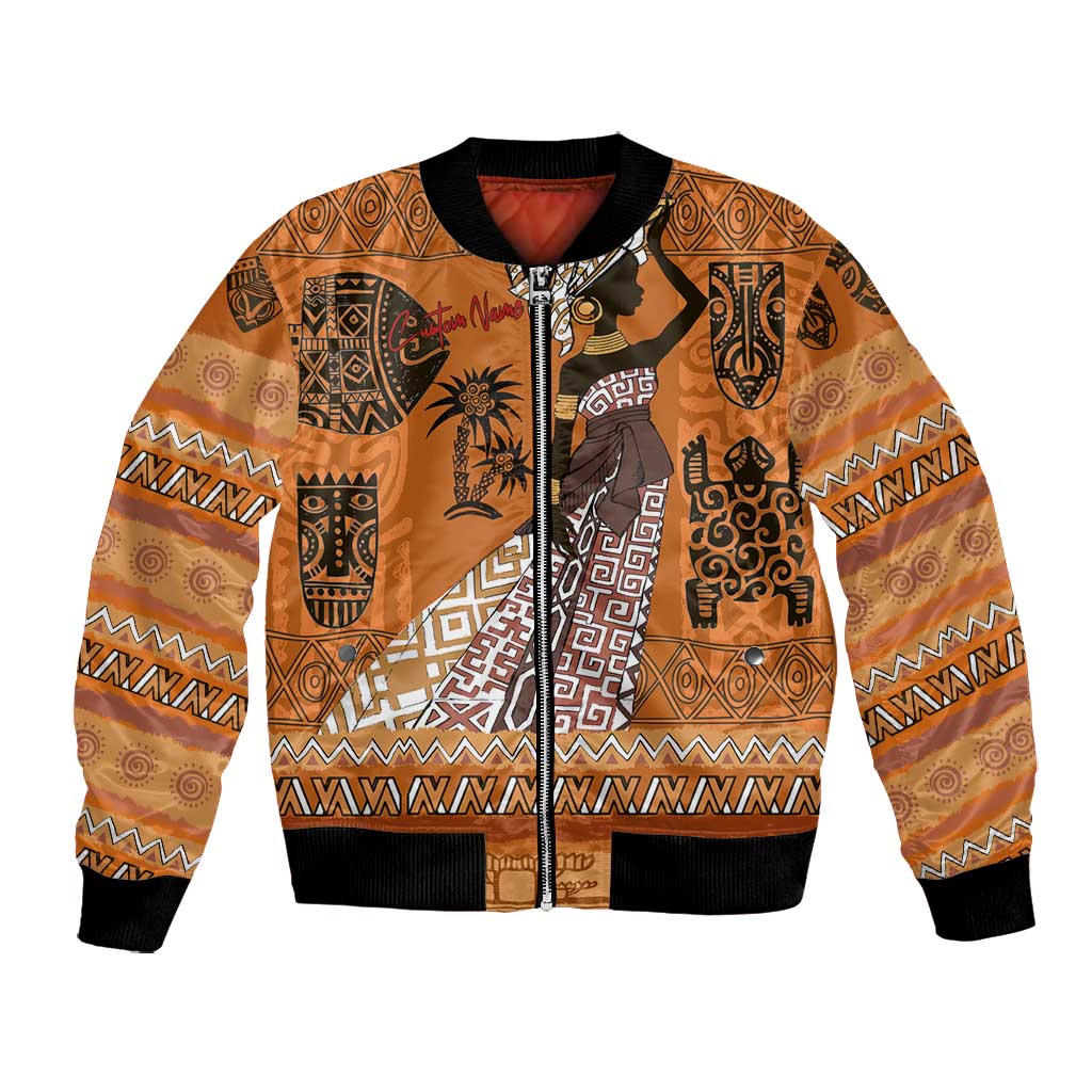 Personalized Beautiful Woman African Bomber Jacket